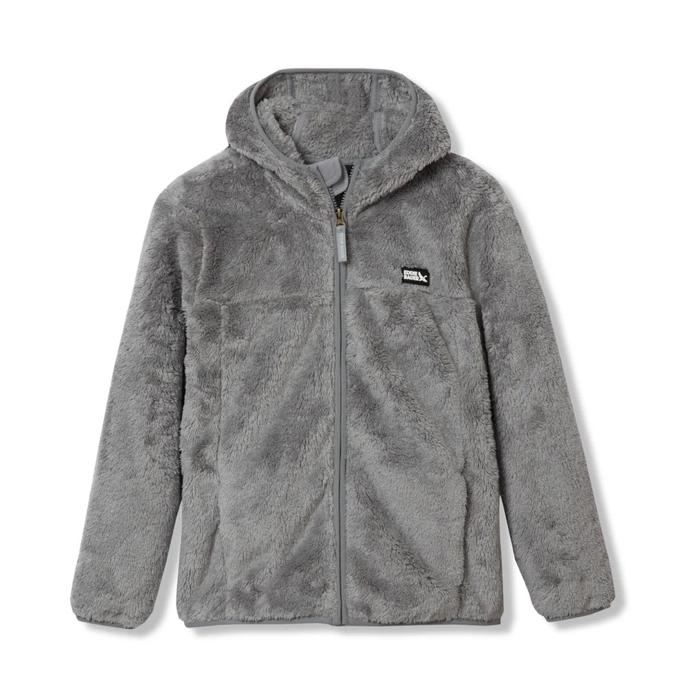 Eddie Bauer Cozy Gray Kids Fleece Hoodie - worn twice